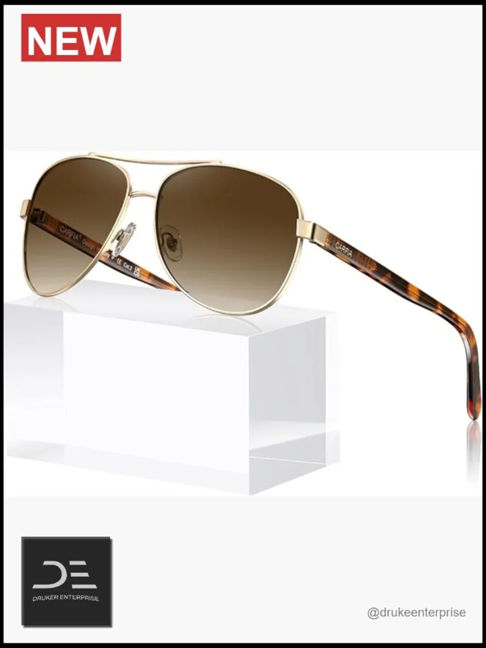 Polarized Sunglasses – Acetate Arms, UV400, Lightweight, Flattering Fit